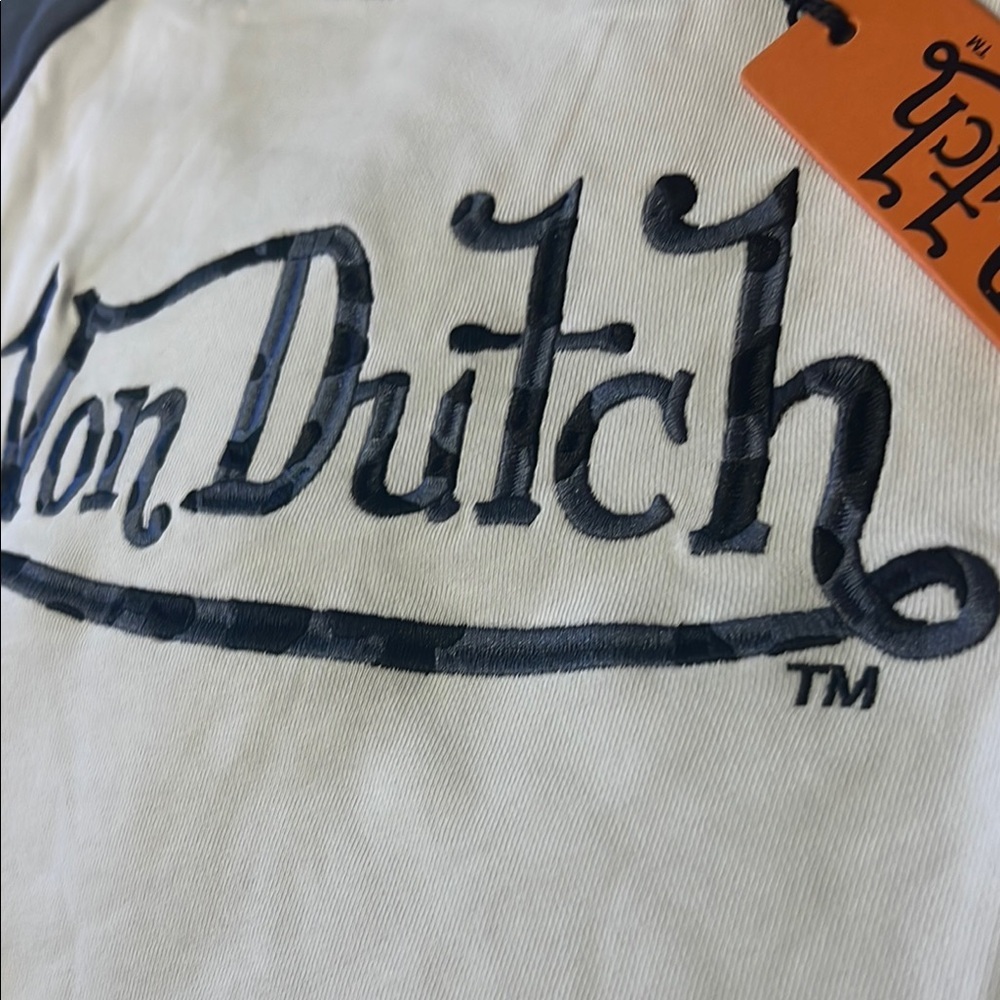 Von Dutch blueberry Cheetah Long Sleeve cropped Tee - Picture 3 of 10
